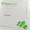 MEPILEX LITE DUN VERB SIL STER 10X10,00CM 5 284100