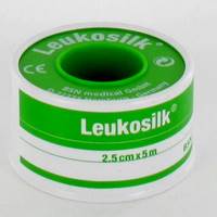 LEUKOSILK DEKSEL KLEEFPLEIST.  2,50CMX5M 1 0102200