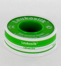 LEUKOSILK DEKSEL KLEEFPLEIST.  1,25CMX5M 1 0102100