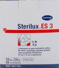 STERILUX ES3 KP STER  8PL  7,5X 7,5CM   20 4011239