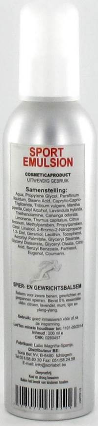 SORIA SPORT EMULSION MASSAGE  200ML