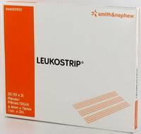 LEUKOSTRIP        6,4MMX 76MM 3 STRIPS 10 66002952