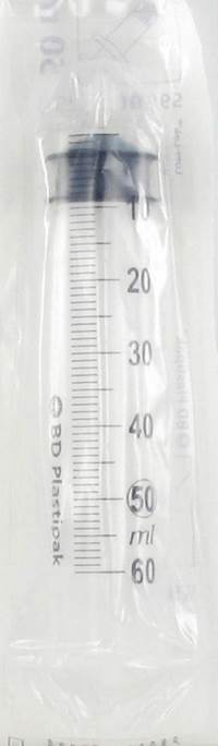 BD PLASTIPAK SPUIT LUER 50-60ML           1 300866