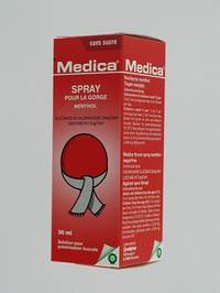 MEDICA SPRAY POUR LA GORGE MENTHOL 30ML