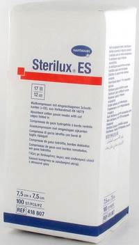 STERILUX ES KP N/ST 12PL  7,5X 7,5CM   100 4188078