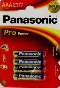 PANASONIC BATTERIJ LR03 1,5V 4