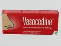 VASOCEDINE PSEUDOEFEDRINE FILMOMH TABL  6