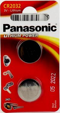 PANASONIC BATTERIJ CR2032 3V 2