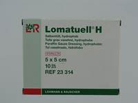 LOMATUELL H KOMPRES STER  5X 5CM 10 23314
