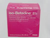 ISO BETADINE SOL OCULAIRE-SPOELEN OOG 20UDX20ML 5%