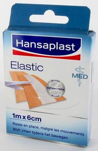 HANSAPLAST MED ELASTIC PLEISTER       1MX6CM 47751