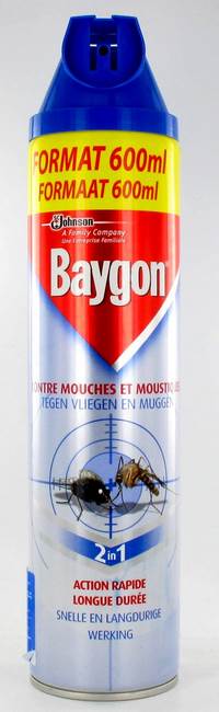 BAYGON BLAUW SPRAY VLIEGENDE INSECTEN 600ML