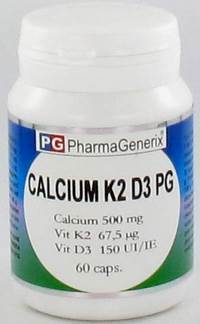 CALCIUM K2 D3 PG PHARMAGENERIX      CAPS  60