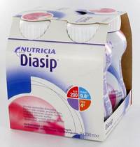 DIASIP AARDBEI         FLES 4X200ML