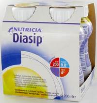 DIASIP VANILLE         FLES 4X200ML