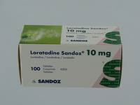 LORATADINE SANDOZ COMP 100 X 10 MG