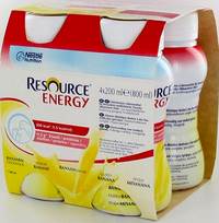 RESOURCE ENERGY DRINK BANANE           4X200ML