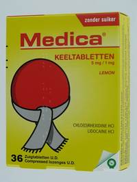 MEDICA COMPRIMES GORGE LEMON COMP A SUCER 36