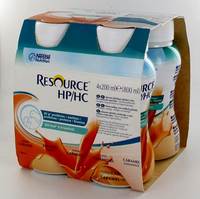 RESOURCE HP HC CARAMEL       FLES 4X200ML