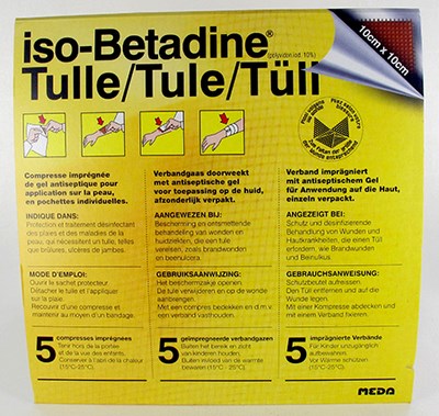 ISO BETADINE TULLES COMPR  5 10X10