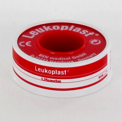 LEUKOPLAST DEKSEL KLEEFPLEIST. 1,25CMX5M 1 0232100