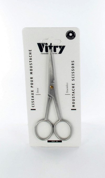 VITRY CLASSIC CISEAUX MOUSTACHE INOX 1033 VITRY CLASSIC CISEAUX MOUSTACHE INOX 1033