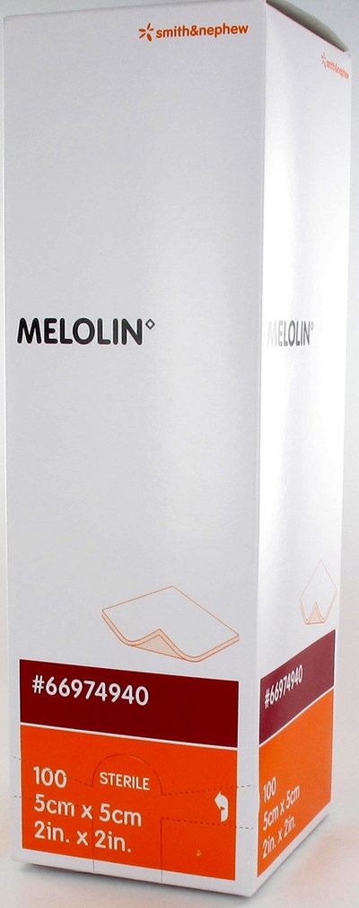 MELOLIN CP STER                5X 5CM 100 66974940