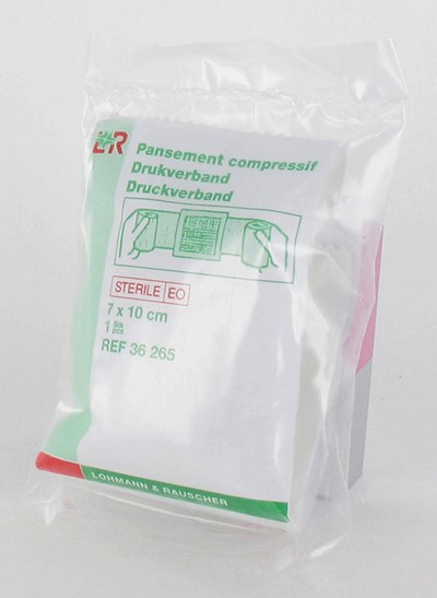 STELLA PANS COMPRESSIF STERIL 7X10CM 36265 STELLA PANS COMPRESSIF STERIL 7X10CM 36265