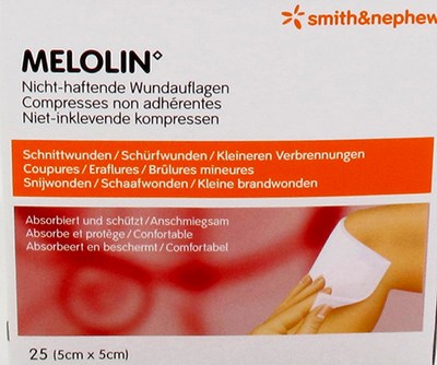 MELOLIN CP STER                5X 5CM  25 66030260