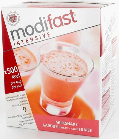 MODIFAST INTENSIVE MILKSHAKE FRAISE SACH 9 MODIFAST INTENSIVE MILKSHAKE FRAISE SACH 9