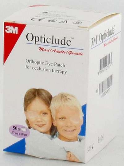 OPTICLUDE 3M OOGKOMPRES STAND   82MMX57MM  50 1539