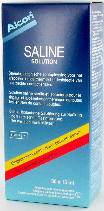 ALCON SALINE REFILL         30X15ML