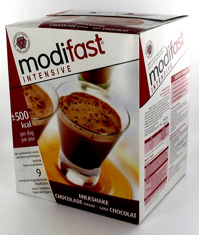 MODIFAST INTENSIVE MILKSHAKE CHOCOLA       ZAKJE 9