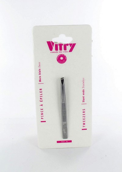 VITRY CLASSIC EPILEERPINCET SCHUIN INOX       1016