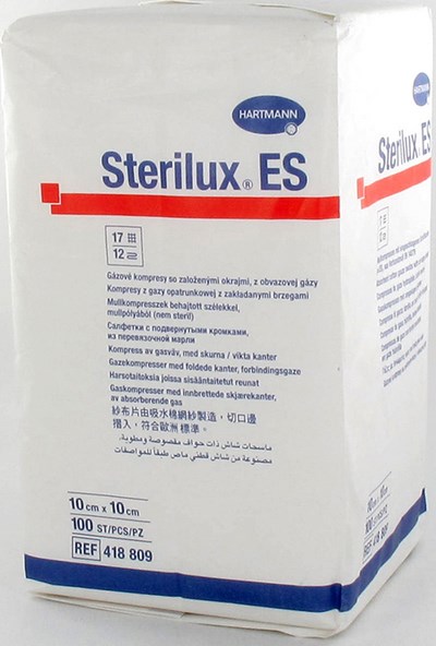 STERILUX ES CP N/ST 12PL 10,0X10,0CM 100 4188098 STERILUX ES CP N/ST 12PL 10,0X10,0CM 100 4188098