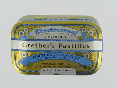 GRETHER'S PASTILLES BLACKCURRANT SS PAST 110G GRETHER'S PASTILLES BLACKCURRANT SS PAST 110G