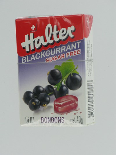 HALTER BONBON CASSIS ZS         40G