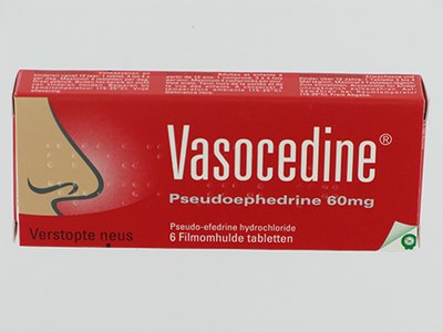 VASOCEDINE PSEUDOEFEDRINE COMP PELL  6