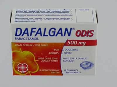 DAFALGAN 500 MG ODIS TABL 16 DAFALGAN 500 MG ODIS TABL 16
