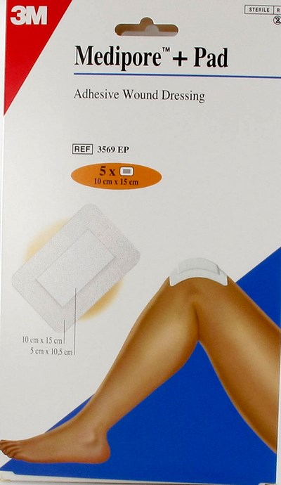 MEDIPORE + PAD 3M 10X15,0CM 5 3569P MEDIPORE + PAD 3M 10X15,0CM 5 3569P