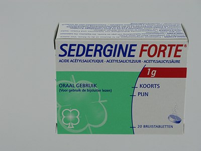 SEDERGINE FORTE 1G COMP EFFERV. 20 SEDERGINE FORTE 1G COMP EFFERV. 20