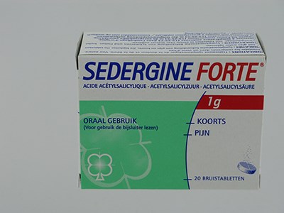 SEDERGINE FORTE 1G COMP EFFERV.  20