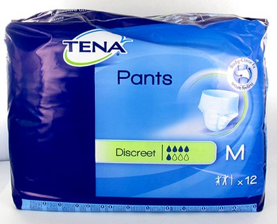 TENA PANTS DISCREET MEDIUM 75-100CM 12 792300 TENA PANTS DISCREET MEDIUM 75-100CM 12 792300