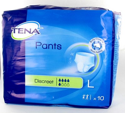 TENA PANTS DISCREET LARGE       95-125CM 10 793300