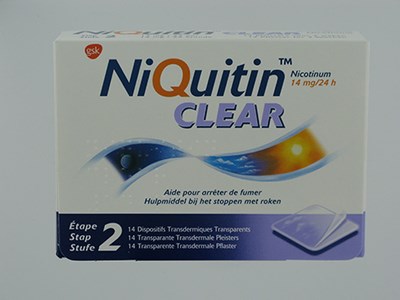 NIQUITIN CLEAR PATCHES 14 X 14 MG NIQUITIN CLEAR PATCHES 14 X 14 MG