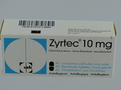 ZYRTEC 10 MG FILMOMH TABL 40 X 10 MG