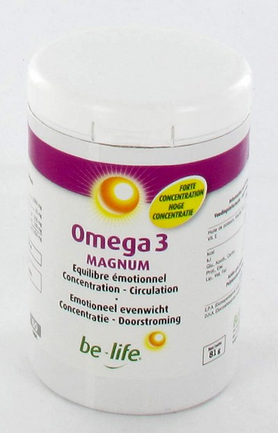 OMEGA 3 MAGNUM BE LIFE CAPS 60 OMEGA 3 MAGNUM BE LIFE CAPS 60