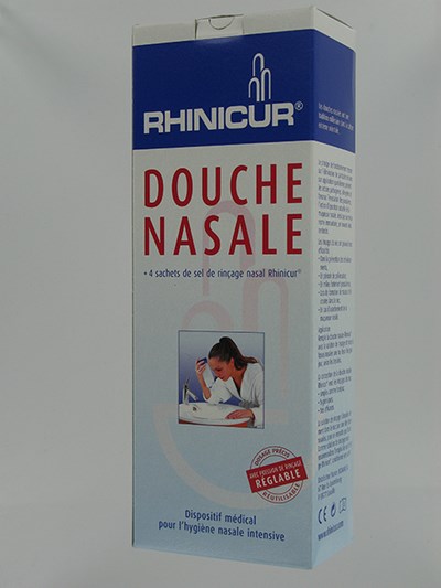 RHINICUR DOUCHE NASALE + 4 SACHETS SEL RINCAGE RHINICUR DOUCHE NASALE + 4 SACHETS SEL RINCAGE