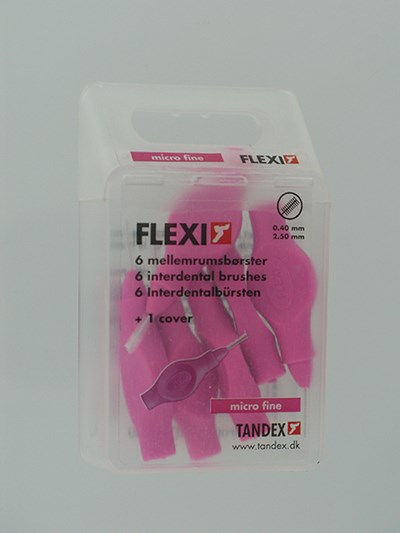 FLEXI FUCHSIA BORSTELTJE MICRO FINE INTERDENTAAL 6