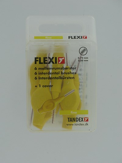 FLEXI YELLOW BORSTELTJE FINE INTERDENTAAL        6